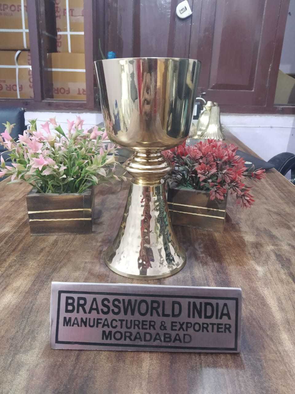 Church New Design High Quality Full Engraved Chalice Church Supplies