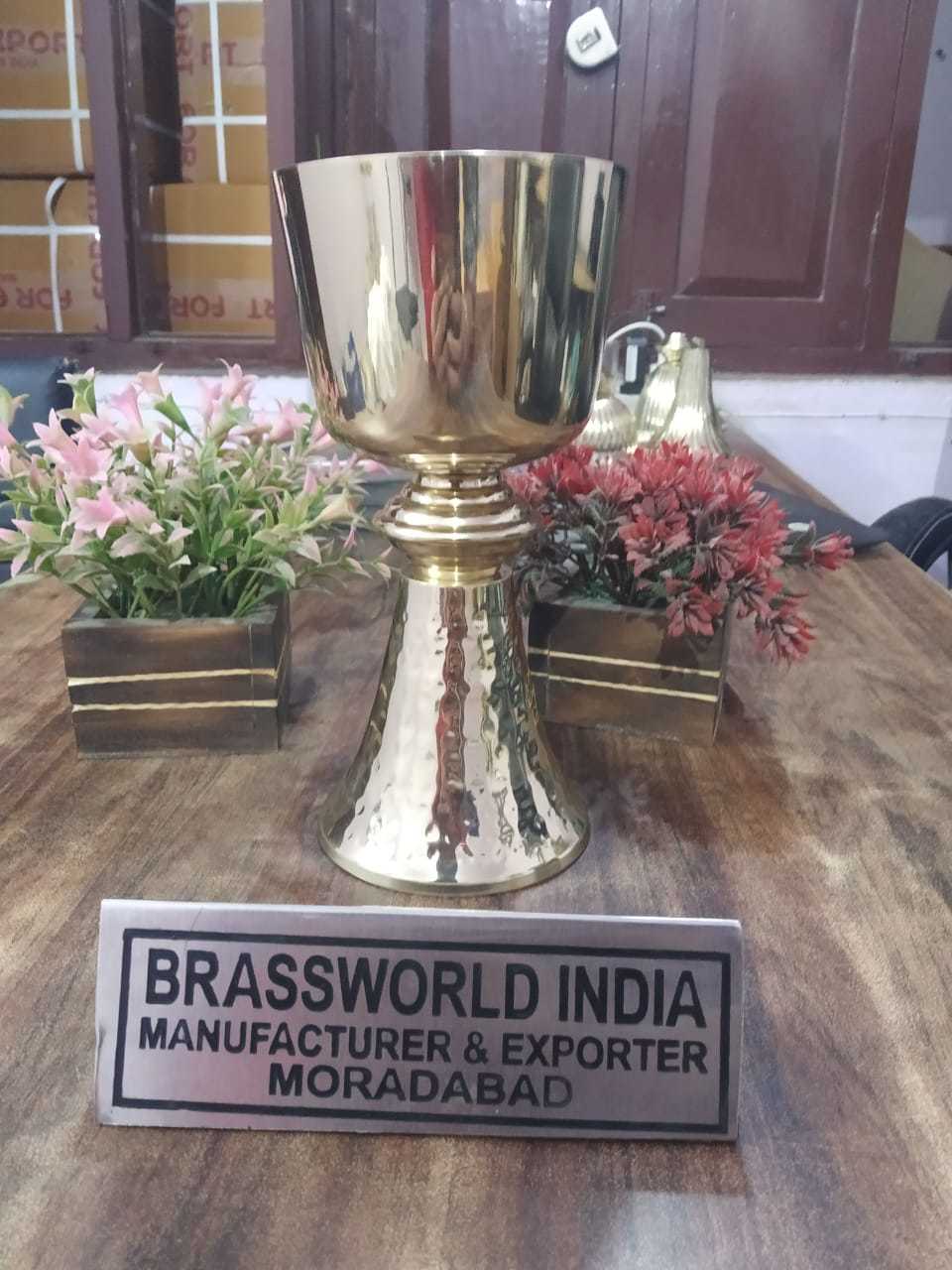 Church New Design High Quality Full Engraved Chalice Church Supplies