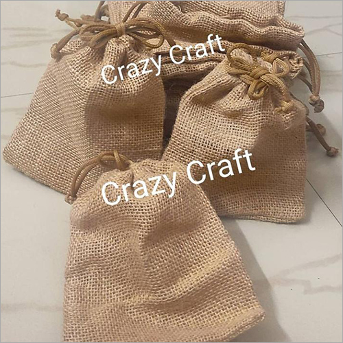 Plain Brown Jute Pouch