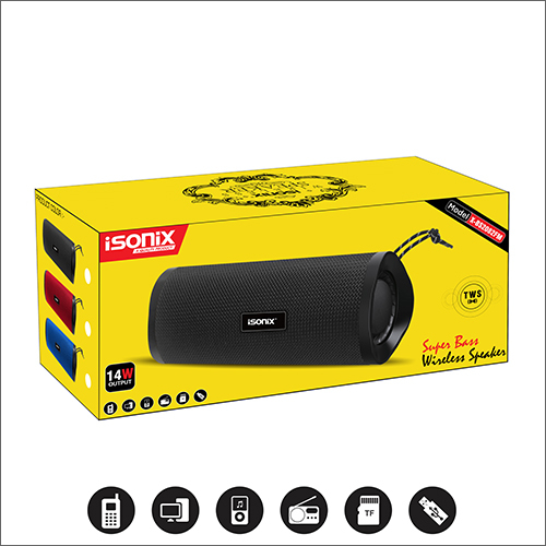 14w Output Super Bass Wireless Black Speaker Power: 14 Watt (W)