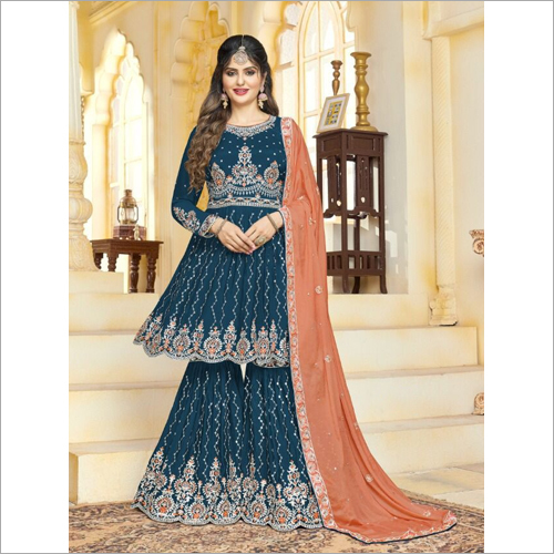 Ladies Gharara Unstitched Suits