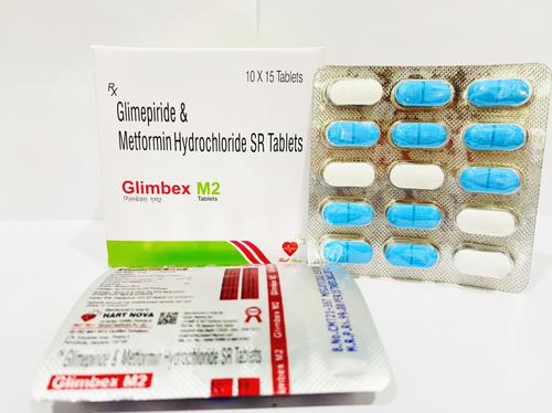 ग्लिमेपाइराइड और मेटफॉर्मिन हाइड्रोक्लोराइड एसआर टैब
