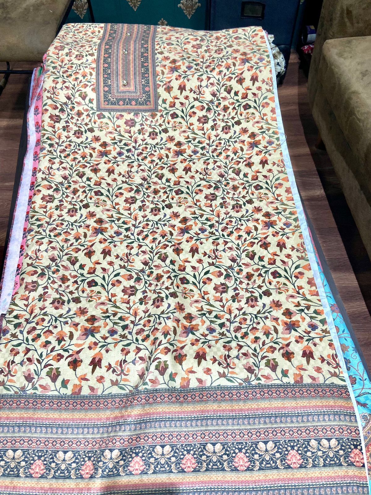 Winter Pashmina Digital Plain Fabric - Customized Size, Jaquard Stole | Anti-wrinkle, Washable, Non-toxic, Breathable, Elegant