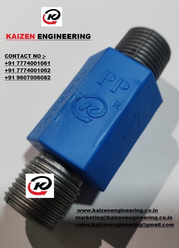 Flow Control Valve - Polypropylene Pp, 1/2 Inch Port Size, Silver & Blue | Unidirectional Flow, Non-return Valve, Self-operating Float Design