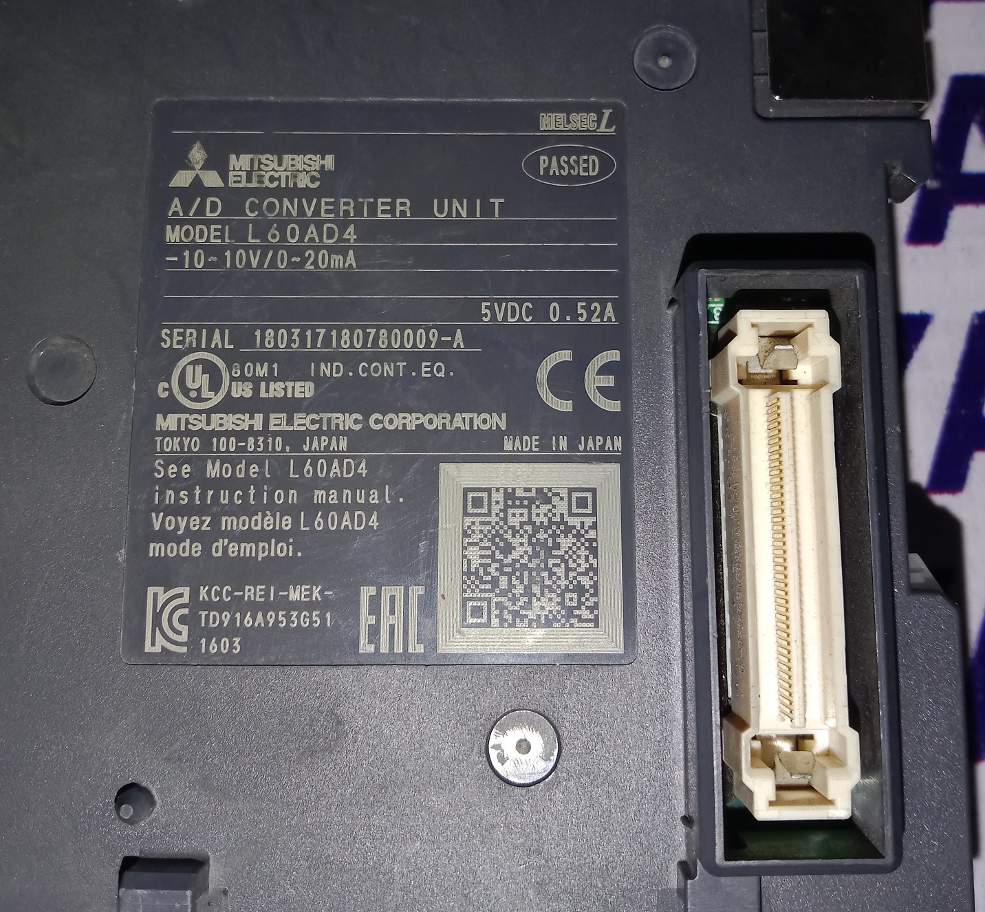 Mitsubishi Analog Input Module L60ad4