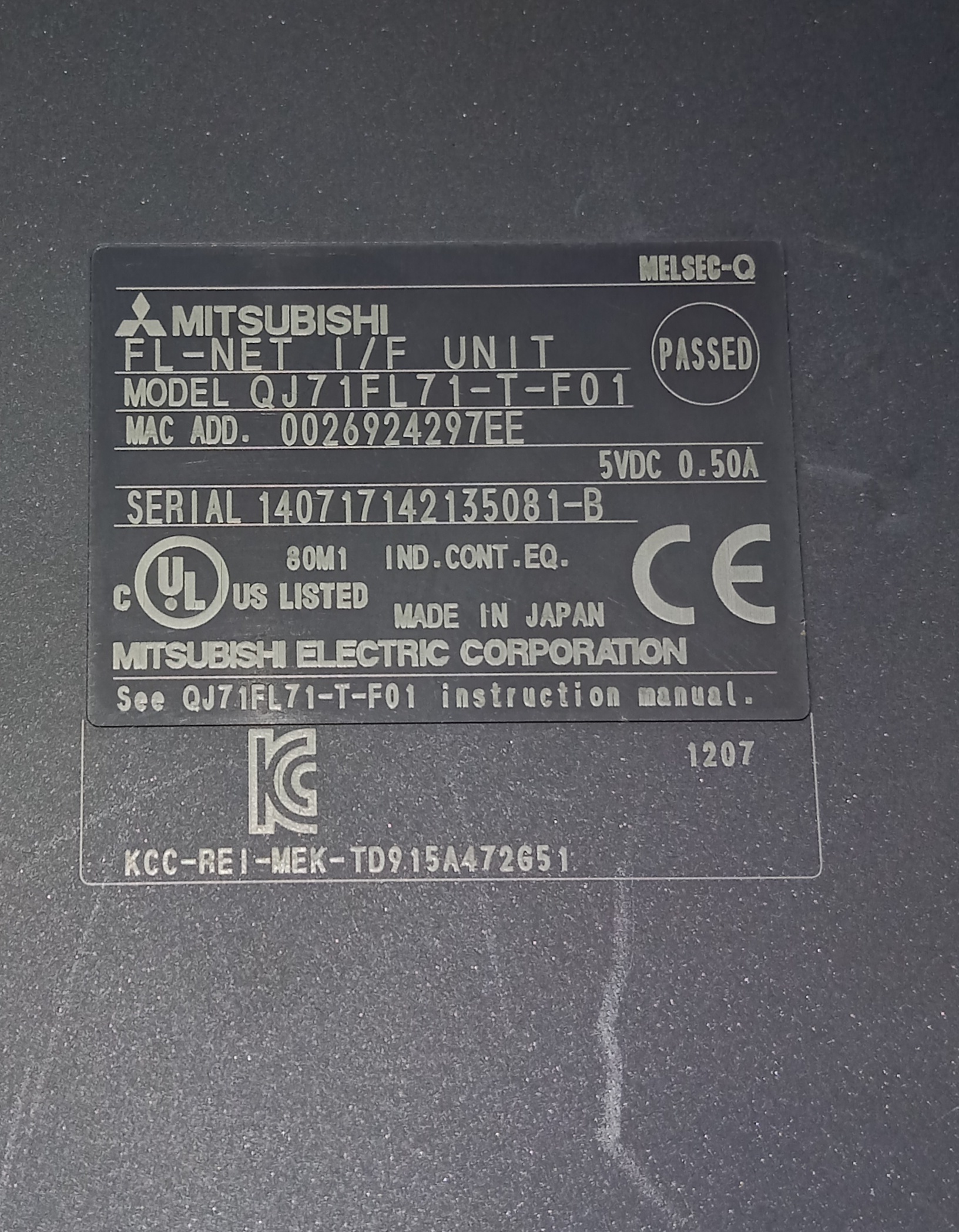 Mitsubishi Interface Module Qj71fl71-t-f01