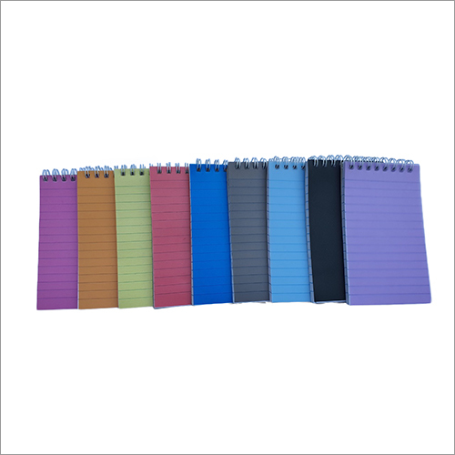 Rectangular Colored Writing Spiral Pad