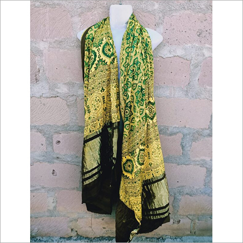 Quick Dry Aneri Yellow Color Pattern Dupatta
