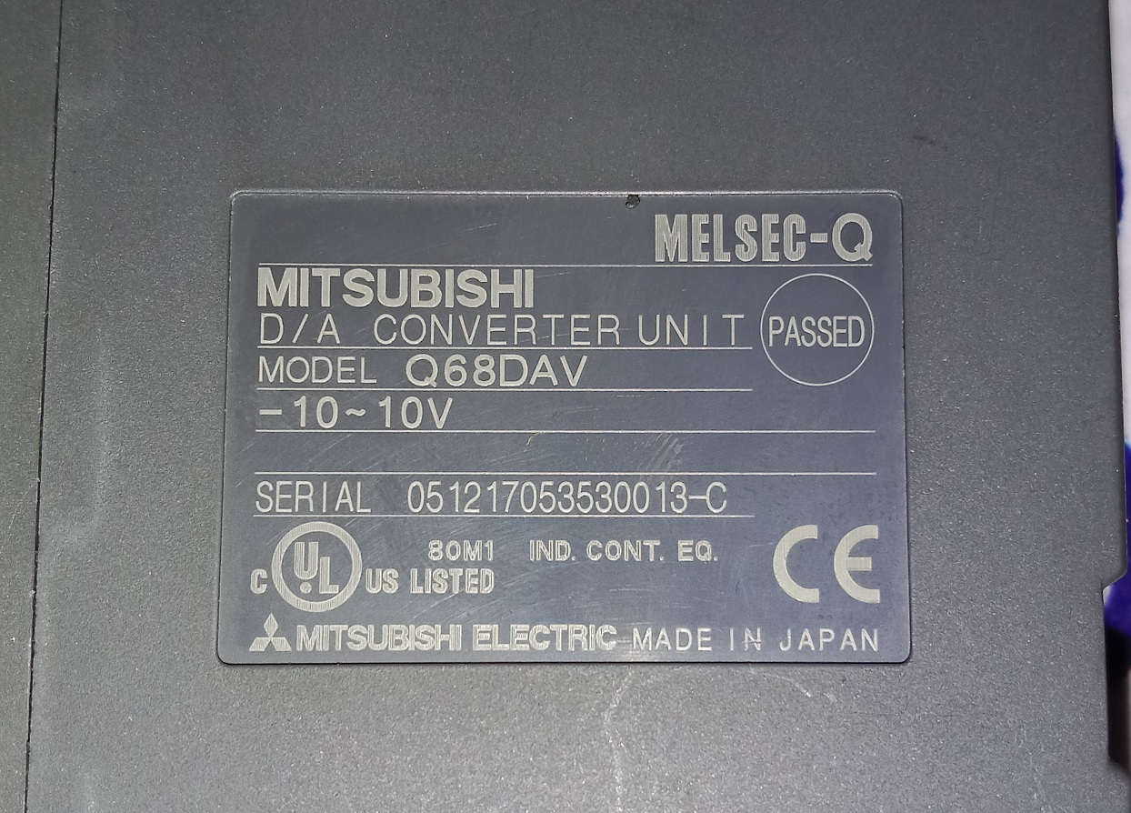Mitsubishi Analog Output Module Q68dav