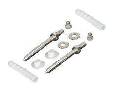 Wash Basin Rack Bolt - Stainless Steel, 8.8 & 9.50 Mm Diameter, 115 Mm Length, Silver Color | Washbasin Fitting, 110 G Weight