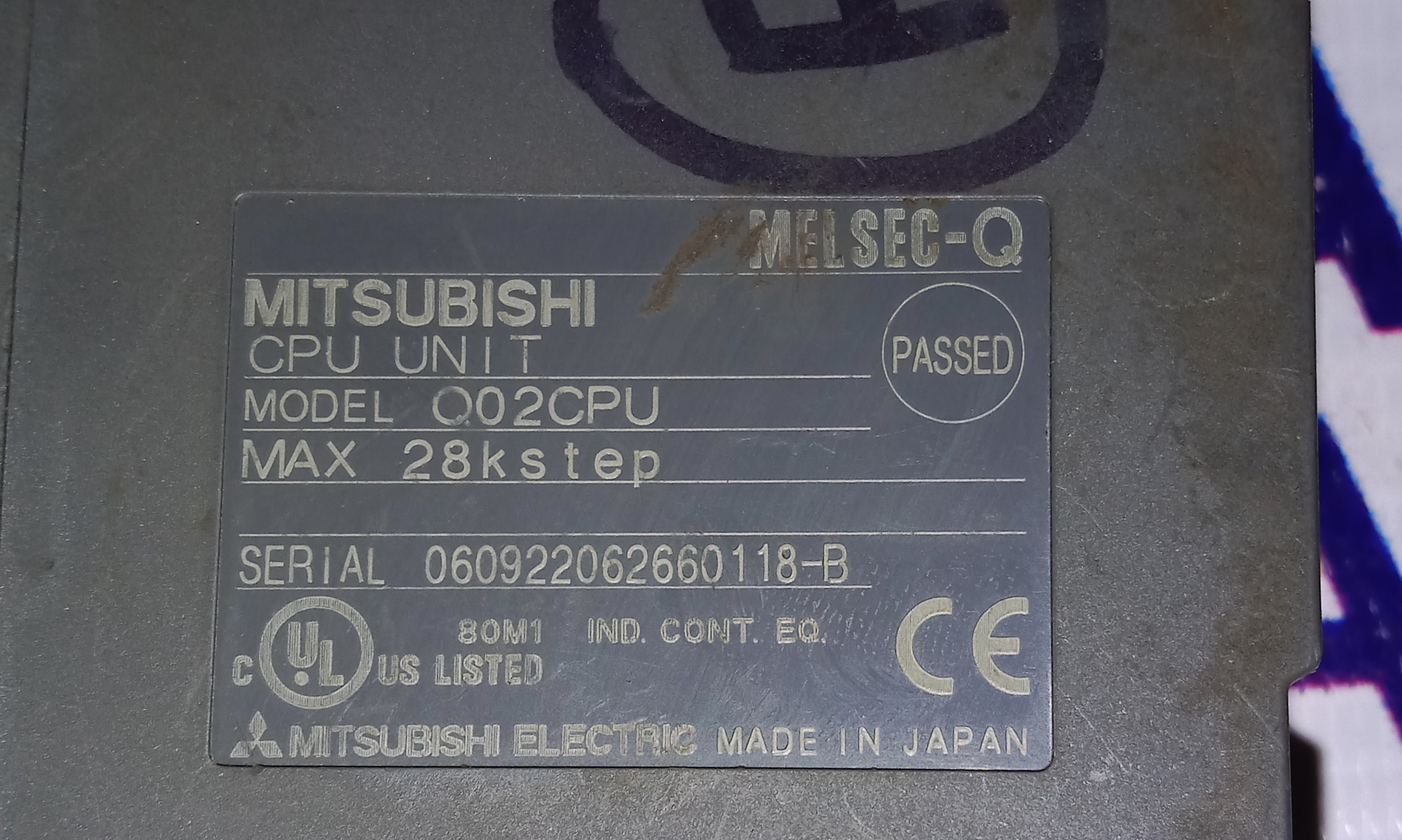 Mitsubishi Cpu Unit Q02cpu