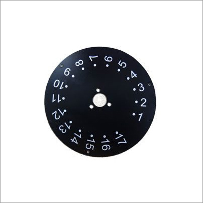 Commercial Scales And Dials - Metal, Round Shapes, Matte Black & White Finish | High Precision Printing & Cutting, Tight Tolerance Manufacturing
