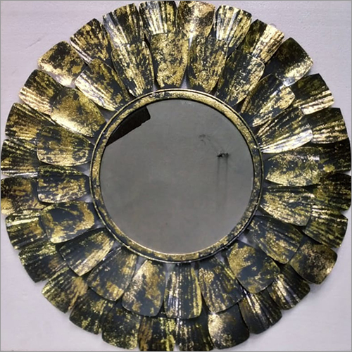 Black Mirror With Gold Finish