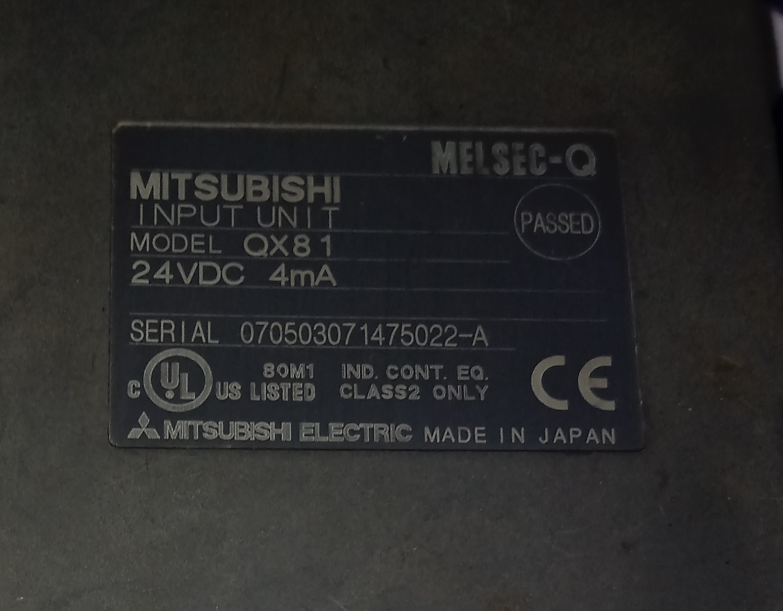 Mitsubishi Input Module Qx81