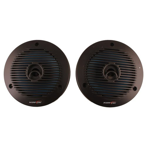Black Nippon Power Nfc-1601 Dual Cone Inside Car Speaker