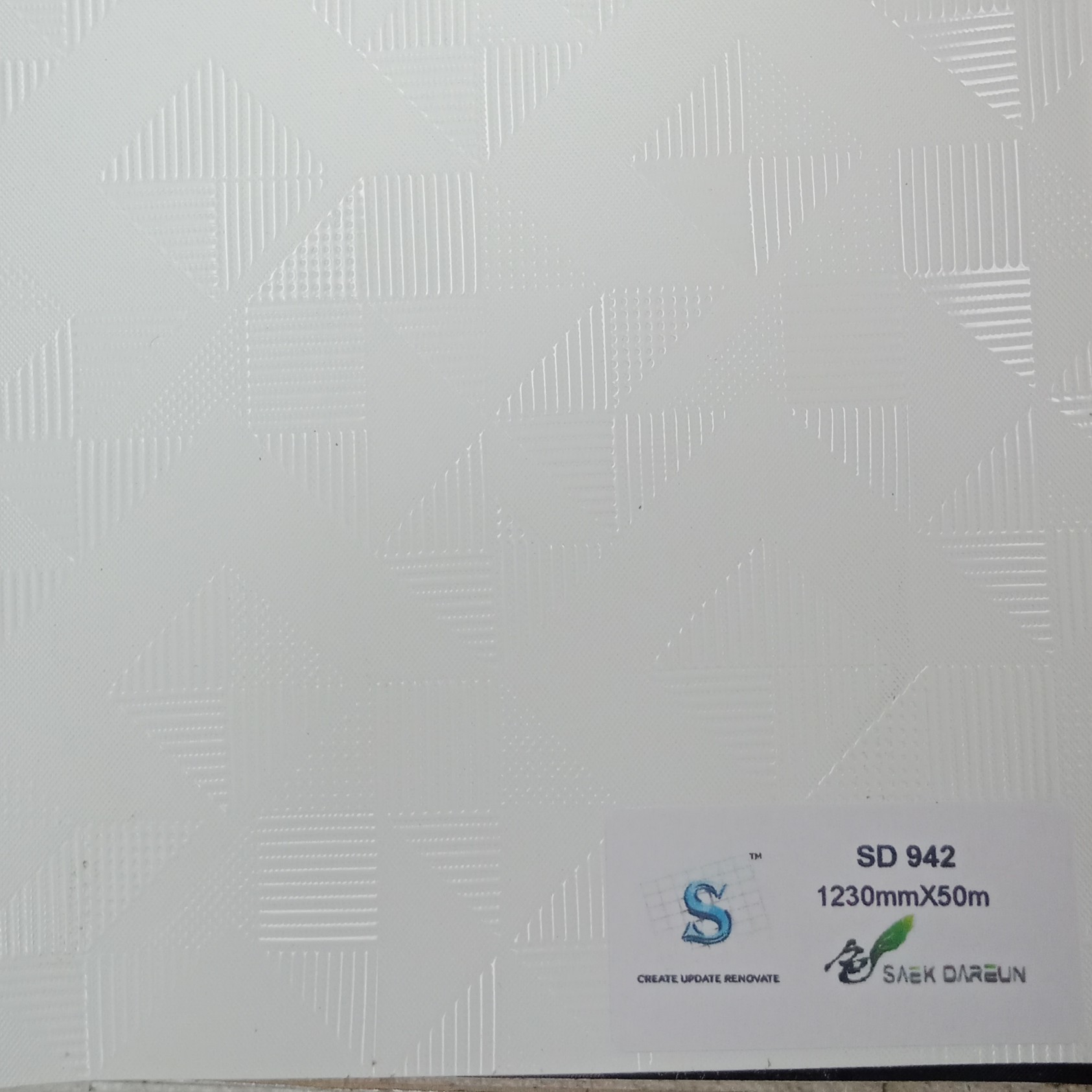 Saek Dareun Interior Films - Pvc Vinyl Wallpaper | 100-400 Microns Thick, Multi-layered, Self-adhesive, Tear-resistant, Moisture And Flame Resistant, Suitable For Various Surfaces