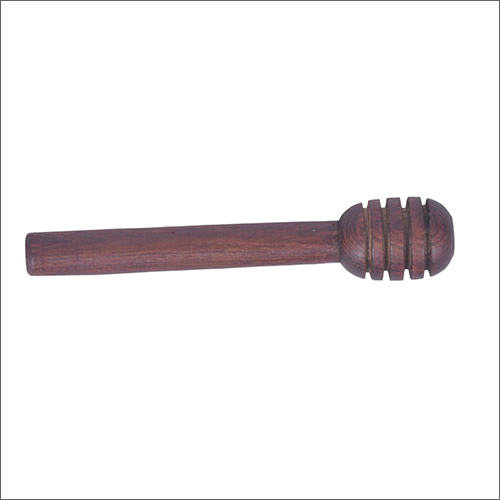 Brown Wooden Honey Dipper