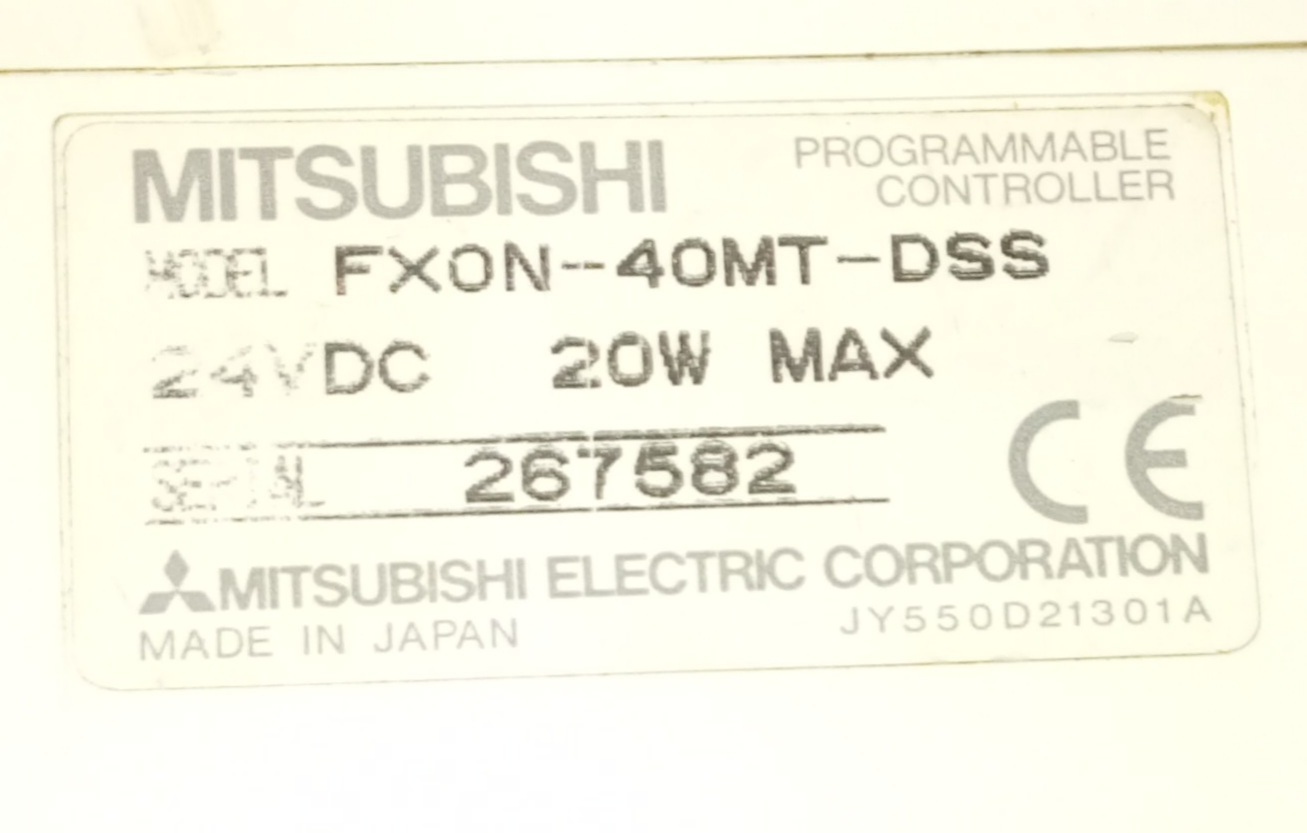 Mitsubishi Programmable Controller Fx0n-40mt-dss