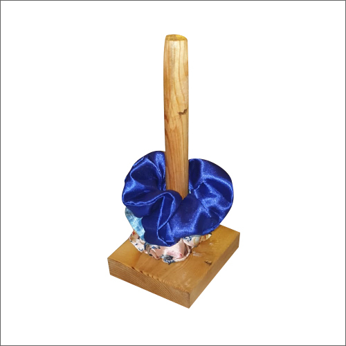 Wooden Judha Stand - 9 Inch, Brown Wood Finish | Plain Style Design