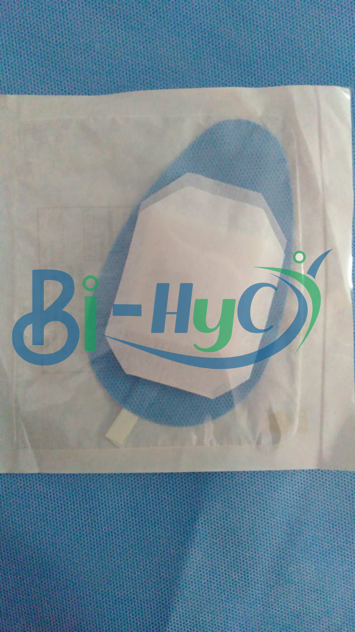 Eye Drape - Ssmms Material, 70x100 Cm Size, Medical Blue Color | Application: Hospital, Sterile: Eto, Usage: Hospital
