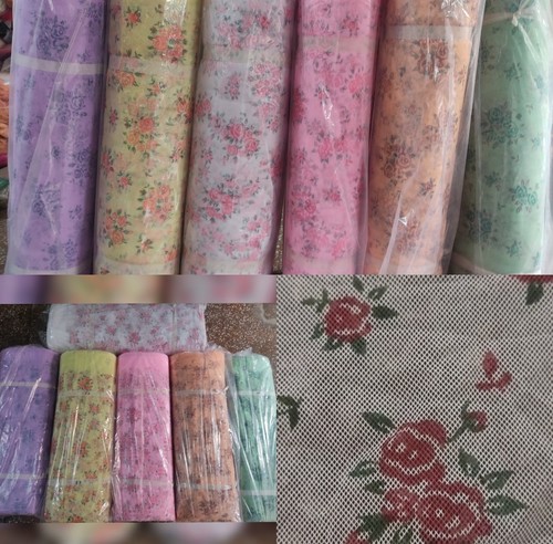 Light In Weight Print Mosquito Net Fabric
