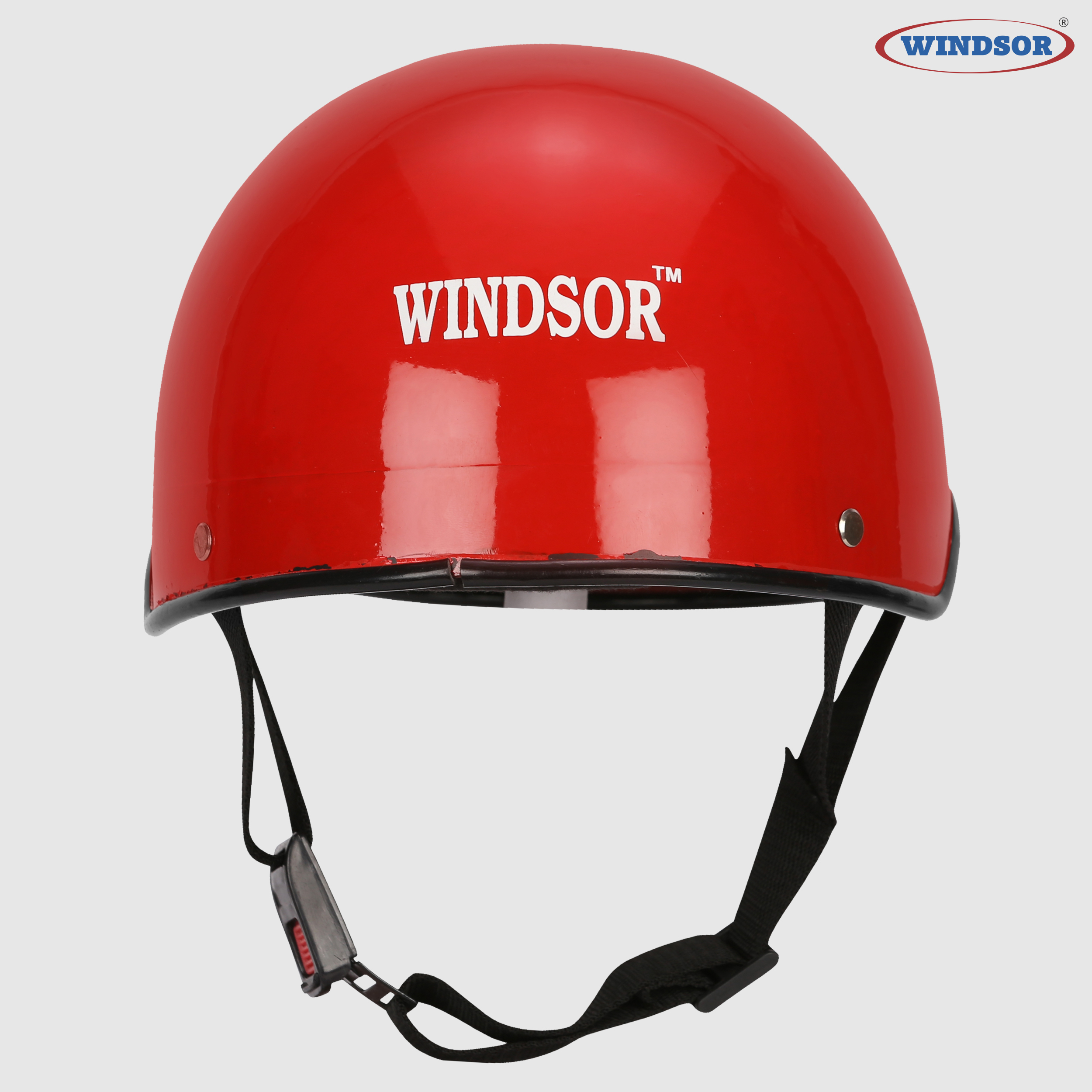 Red Windsor Painted Miny Cap Helmet