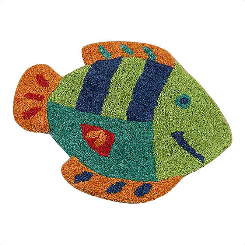 Multicolor Fish Shape Bath Mats