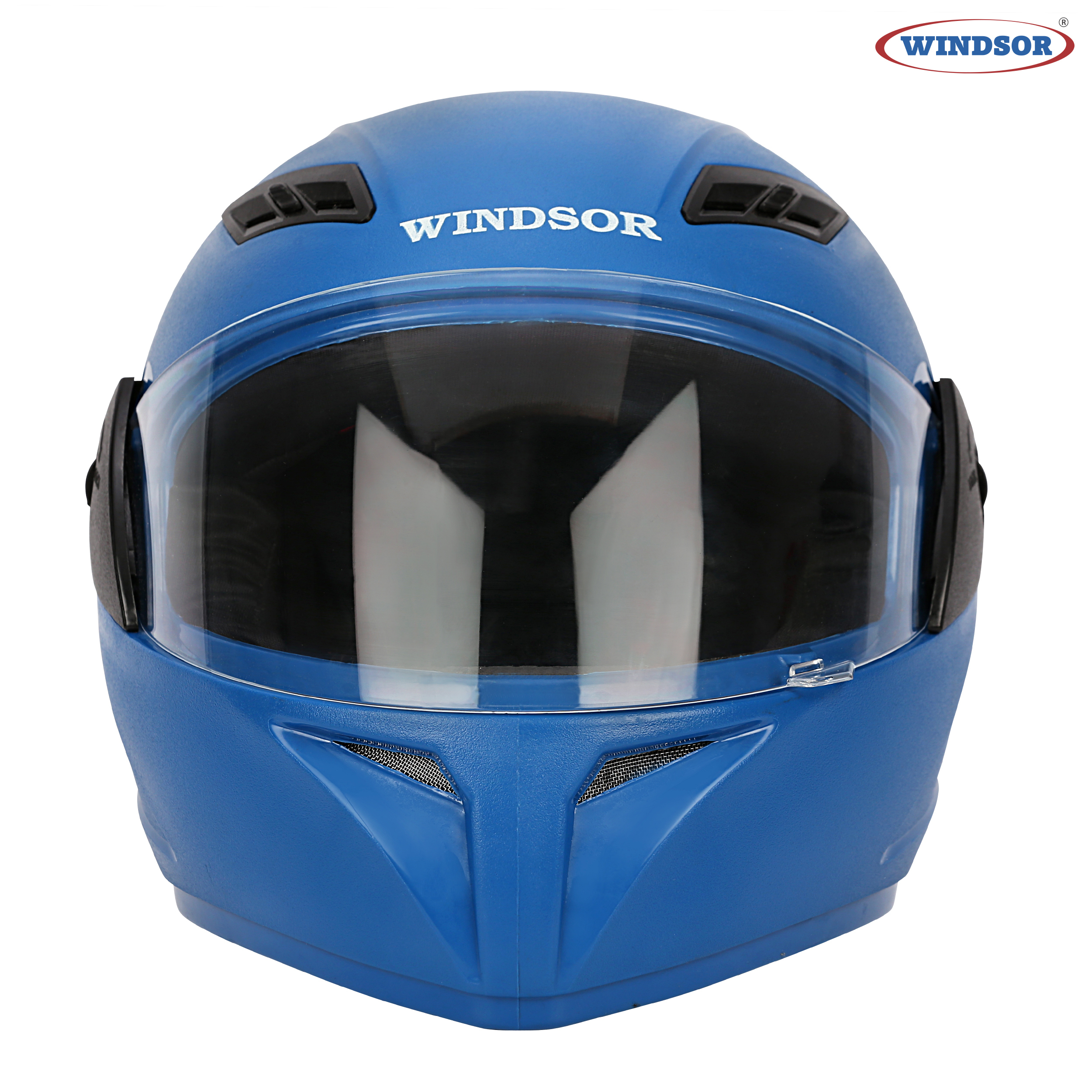Blue Windsor Flying Angel Modish Full Face Helmet