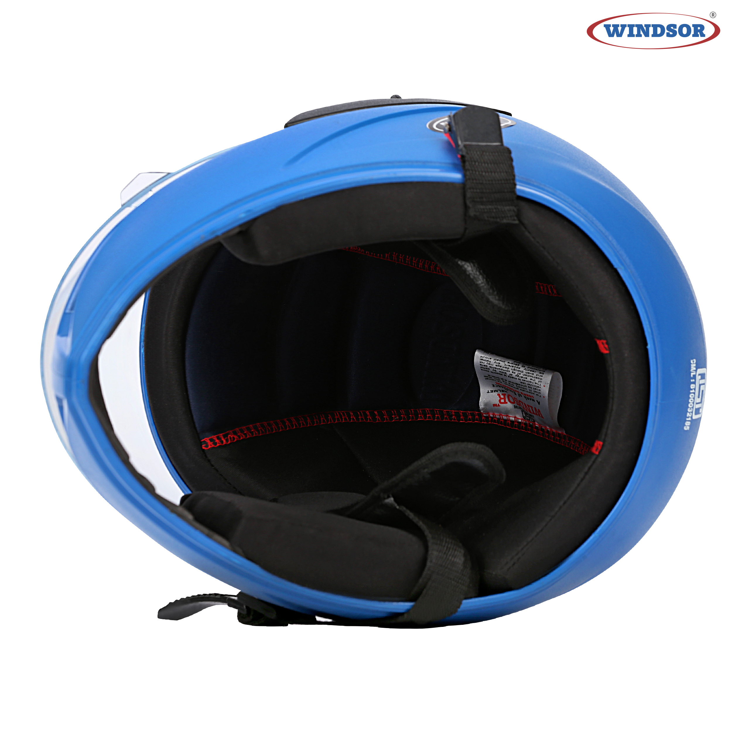 Blue Windsor Flying Angel Modish Full Face Helmet