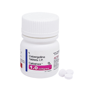Cabergoline Tablet IP - 1mg | Prolactin Inhibitor for Hormonal Imbalance, Infertility and Menstrual Disorders, Suitable for Adults