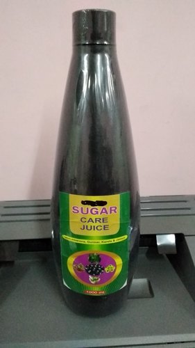 Sugar Care Juice - 1000 ml Liquid Fruit Juice Bottle | Natural Black Color, 18 Months Shelf Life, 100% Pure for Diabetes Management