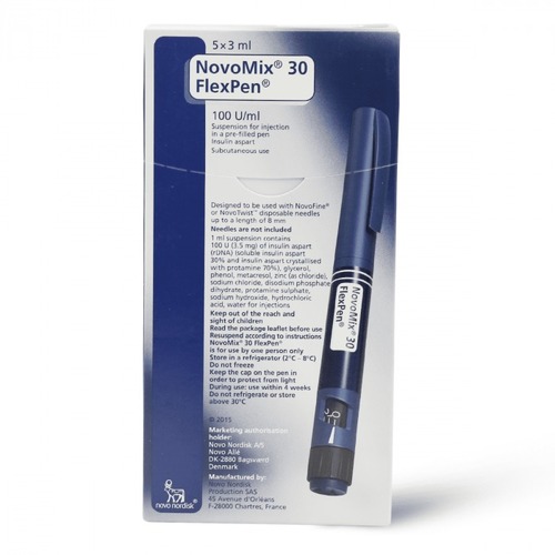 Novomix 30 Flexpen 100 Iu Inj 3 Ml Pen