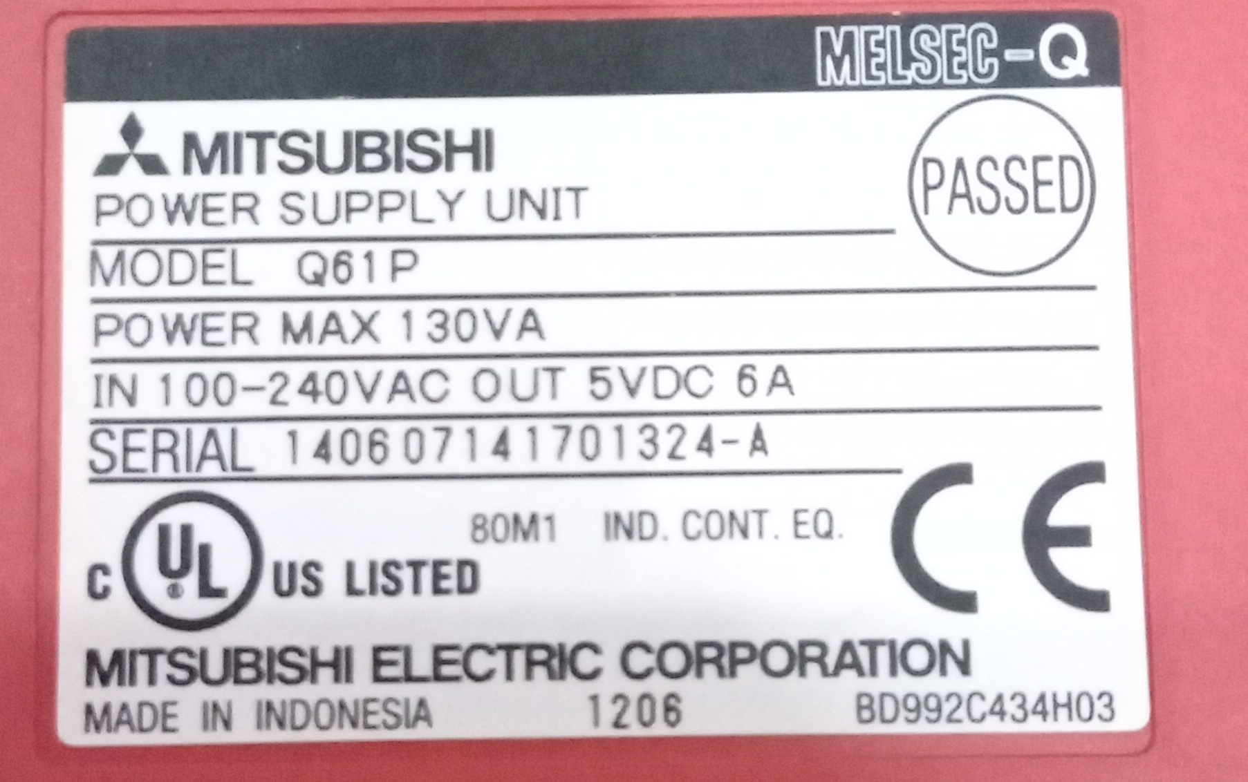 Mitsubishi Power Supply Module Q61p