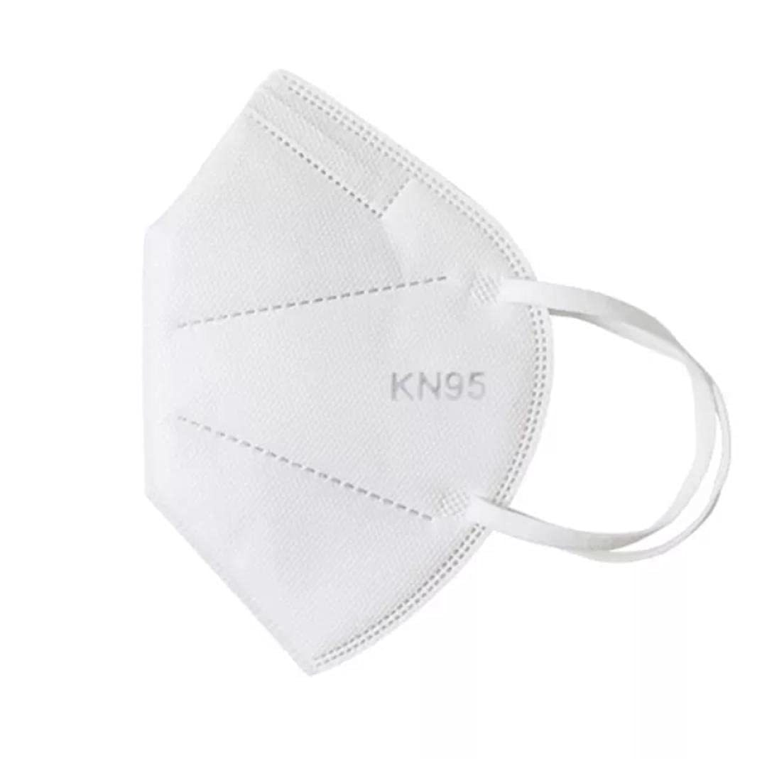 Kn95 Civil Protective Mask (Non Powdered) - 95% Filtration 13x13x9 Cm White | Eco-friendly Multi-use Non-woven Material Ideal For Dust And Pm2.5 Protection