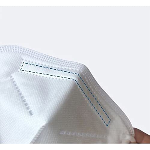 Kn95 Civil Protective Mask (Non Powdered) - 95% Filtration 13x13x9 Cm White | Eco-friendly Multi-use Non-woven Material Ideal For Dust And Pm2.5 Protection