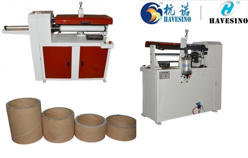 व्हाइट सेमी-ऑटो पेपर ट्यूब स्लीटिंग मशीन