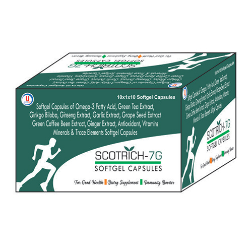 Softgel Capsules of Omega 3 Fatty acid Green Tea Extract Ginkgo Biloba Ginseng Extract Softgel Capsules