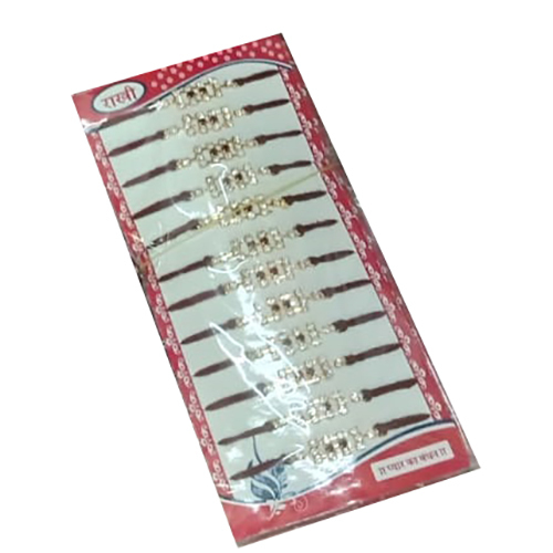 Different Color Available Daimond Sitting Fancy Rakhi