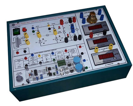 सिंगल फेज हाफ वेव अनकंट्रोल्ड रेक्टिफायर ट्रेनर