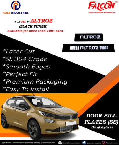 अल्ट्रोज़ ब्लैक फ़िनिश फुट स्टेप्स/डोर सिल प्लेट्स