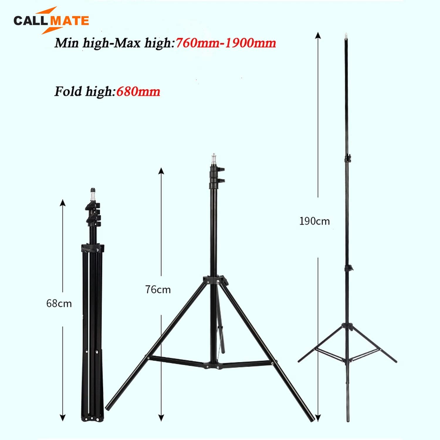 Black Metal Tripod 7 Feet Height