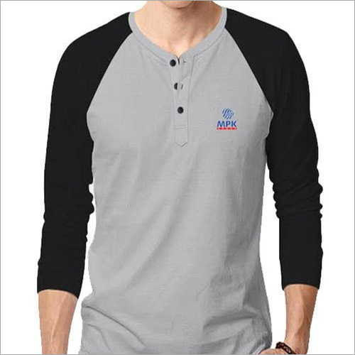 Black And Grey Mens Branded T-Shirt