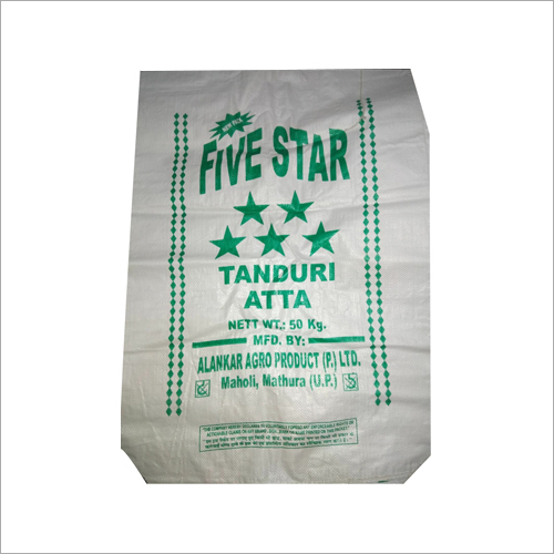 Printed Pp Woven Bag - Polypropylene Material, Various Sizes Available, White Color - Custom Designs, Patterns, And Dimensions