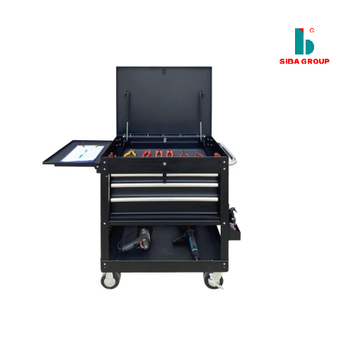 Customize Colors Workshop Garage Factory Metal Tool Trolley Cabinet With Hand Tool Set