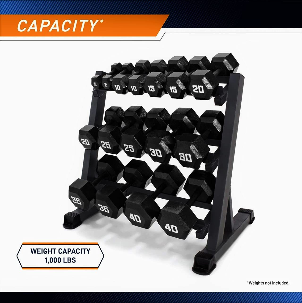 Three Tier Metal Steel Home Workout Gym Dumbbell Heavy Weight Rack Storage Stand For Home Gym And Gym Grade: Personal Use