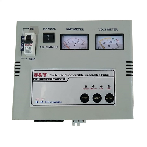 Single Phase Electronic Submersible Controller Panel Base Material: Metal Base