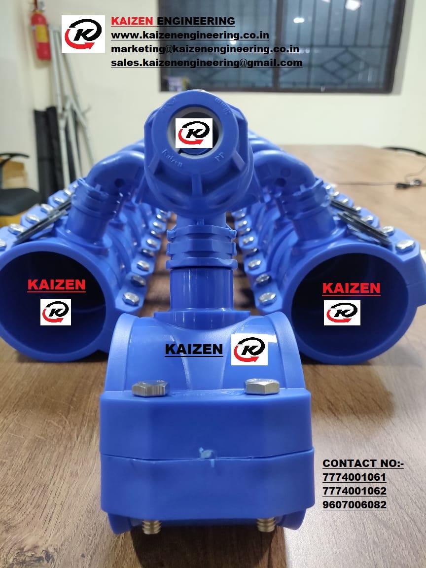 Integrated Clamp Saddle - Food Grade Nbr Seal, 15 Mm Size | 5-15 Lpm Flow Control, Blue Plastic, Non-return Valve