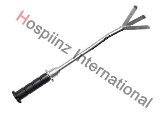Fan Retractor Roticulator With 3 Blade 5mm - Stainless Steel, 5mm & 10mm Bend, Ergonomic Grip, Autoclavable