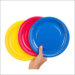 Multicolor Paper Plates - Paper Material, Available In Various Sizes | Disposable, Ideal For Events, Parties, And Gatherings