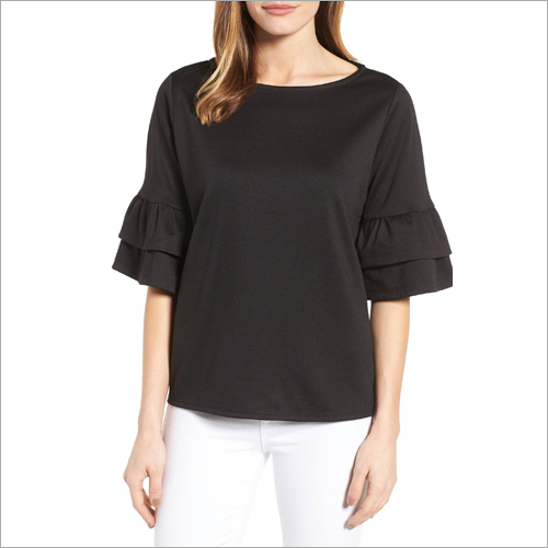 Ladies Plain Top - Cotton Blend, Customized Sizes | All Season, Available In Any Color, Plain And Printed Options